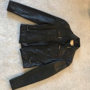 Michael Kors lightly used genuine leather jacket